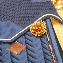 Cso|Bonnets Pour Chevaux*Kentucky Horsewear - Bonnet Wellington basic velvet Marine