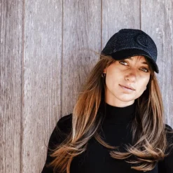 Casquettes/ Chapeaux*Kentucky Horsewear - Casquette Baseball Glitter Noir