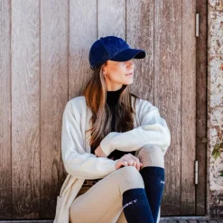 Casquettes/ Chapeaux*Kentucky Horsewear - Casquette Baseball Glitter Marine