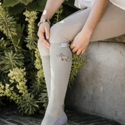 - Chaussettes d'équitation Sammy gris (x1) Chaussettes D'Équitation