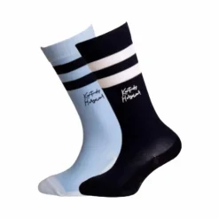 Chaussettes D'Équitation*Kentucky Horsewear - Chaussettes d'équitation enfant x2 / light blue Marine