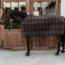 Sale - Chemise séchante Fleece Heavy carreaux brun Couvertures Et Chemises