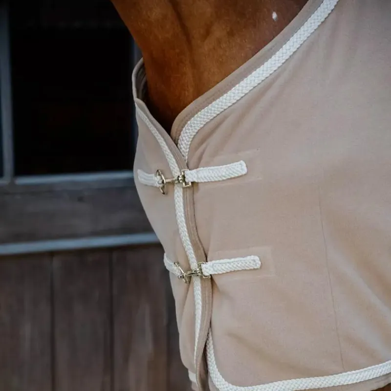 Couvertures Et Chemises*Kentucky Horsewear - Chemise polaire Fleece Rug Plaited Rope Beige