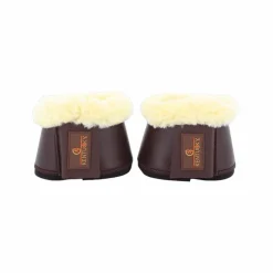 Outlet - Cloches chevaux cuir et mouton /naturel Horseball|Concours Complet D'Equitation