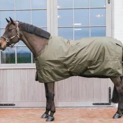 Couvertures Et Chemises*Kentucky Horsewear - Couure d'extérieur All Weather waterproof Pro kaki 160g Vert