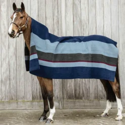 Couvertures Et Chemises*Kentucky Horsewear - Couverture séchante carré heavy stripes / gris Marine