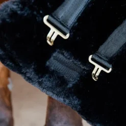 Couvertures Et Chemises*Kentucky Horsewear - Extension de poitrail mouton vegan 2 boucles Noir