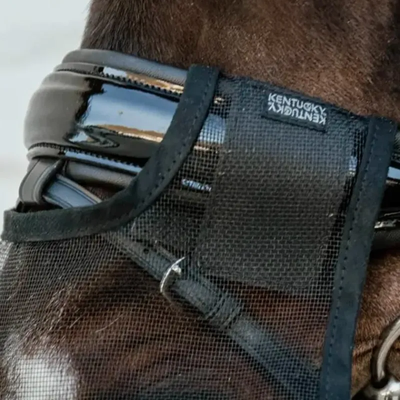 Masques Anti-Mouches|Masques Anti-Mouches*Kentucky Horsewear - Filet de nez anti-mouches Noir
