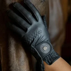 Gants D'Équitation*Kentucky Horsewear - Gants d'équitation Grip Glitter Noir