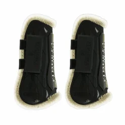 Guêtres Ouvertes*Kentucky Horsewear - Guêtres ouvertes velcro mouton vegan x2 Noir