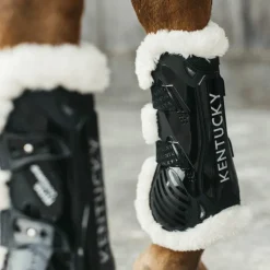 Guêtres Ouvertes*Kentucky Horsewear - Guêtres ouvertes mouton vegan Bamboo Elastic x2 Noir