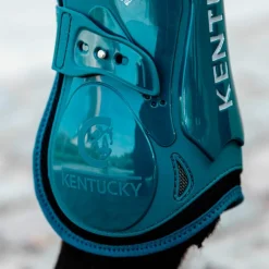 Guêtres Ouvertes*Kentucky Horsewear - Guêtres ouvertes Bamboo Elastic emeraude x2 Bleu