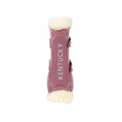 Guêtres Ouvertes*Kentucky Horsewear - Guêtres ouvertes mouton vegan Bamboo Elastic vieux x2 Rose