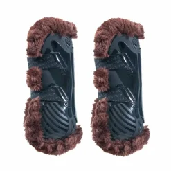 Guêtres Ouvertes*Kentucky Horsewear - Guêtres ouvertes mouton marron vegan Bamboo Elastique x2 Noir