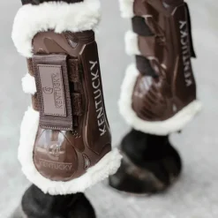 Clearance - Guêtres ouvertes velcro mouton vegan x2 Guêtres Ouvertes