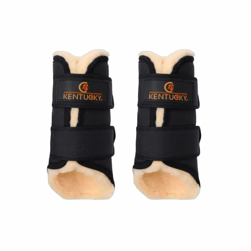 Guêtres Fermées*Kentucky Horsewear - Guêtres cheval Solimbra postérieurs x2 Noir