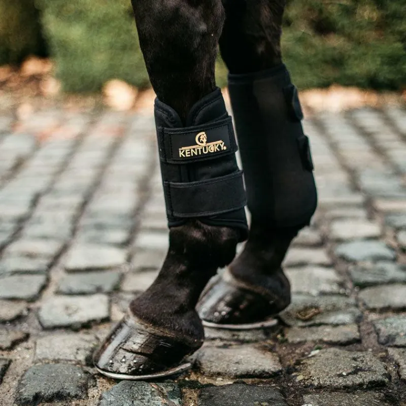 Guêtres Fermées*Kentucky Horsewear - Guêtres cheval 3D Spacer Turnout Boots x2 Noir