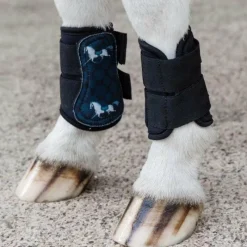 Collection "Minis" Kentucky|Guêtres Fermées*Kentucky Horsewear - Guêtres antérieurs motif cheval Sammy Collection Noir