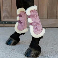 New - Guêtres ouvertes mouton vegan Bamboo Elastic Velvet vieux x2 Guêtres Ouvertes