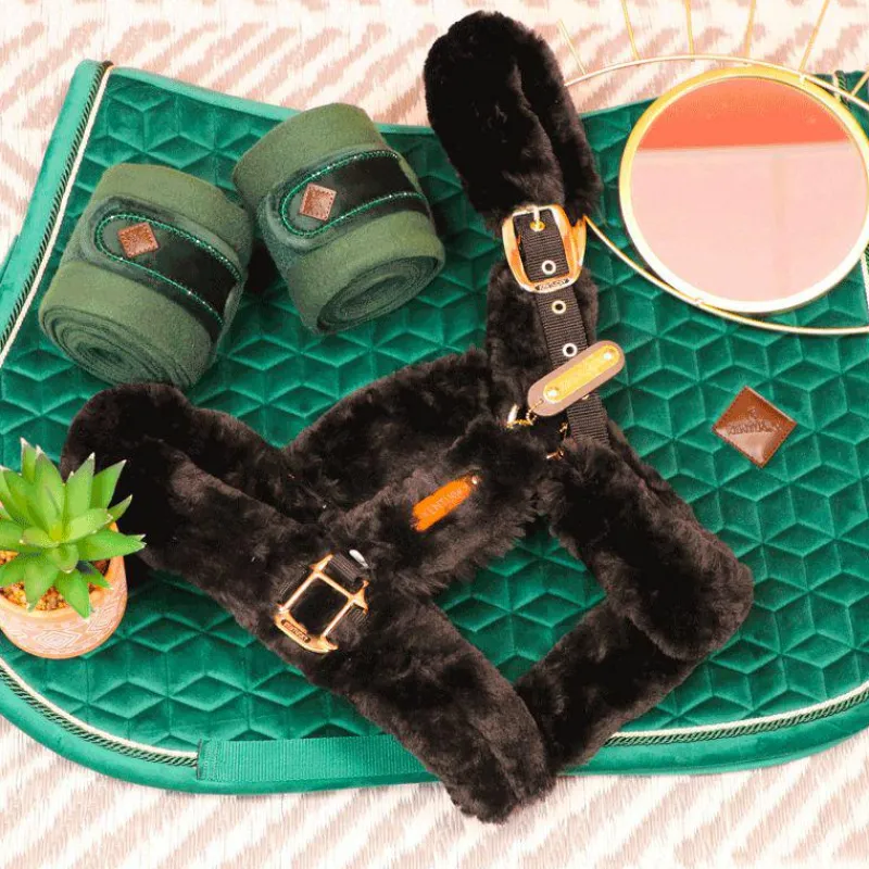 Collection "Minis" Kentucky|Licols Poneys*Kentucky Horsewear - Licol de transport mouton Noir