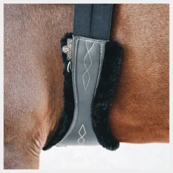 Fourreaux De Sangle*Kentucky Horsewear - Mouton amovible sangle anatomique Noir