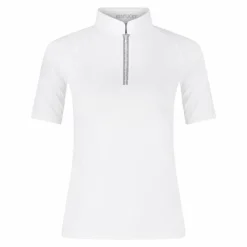 Polos Et Chemises|Polos Et Chemises*Kentucky Horsewear - Polo de concours manches courtes femme Classic Blanc