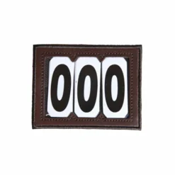 Cso*Kentucky Horsewear - Porte numéros velcros Marron