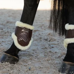 Protège-Boulets*Kentucky Horsewear - Protège-boulets jeunes chevaux mouton vegan Marron