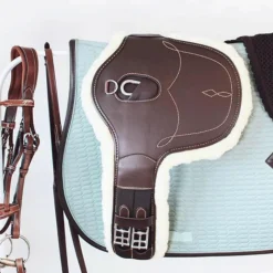 Concours Complet D'Equitation|Bavettes Courtes*Kentucky Horsewear - Sangle bavette courte mouton Marron