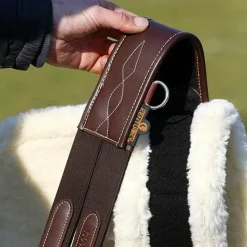 Concours Complet D'Equitation|Bavettes*Kentucky Horsewear - Sangle bavette mouton Marron