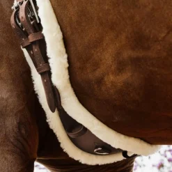 Collection "Minis" Kentucky|Sangles Courtes*Kentucky Horsewear - Sangle anatomique courte mouton Marron