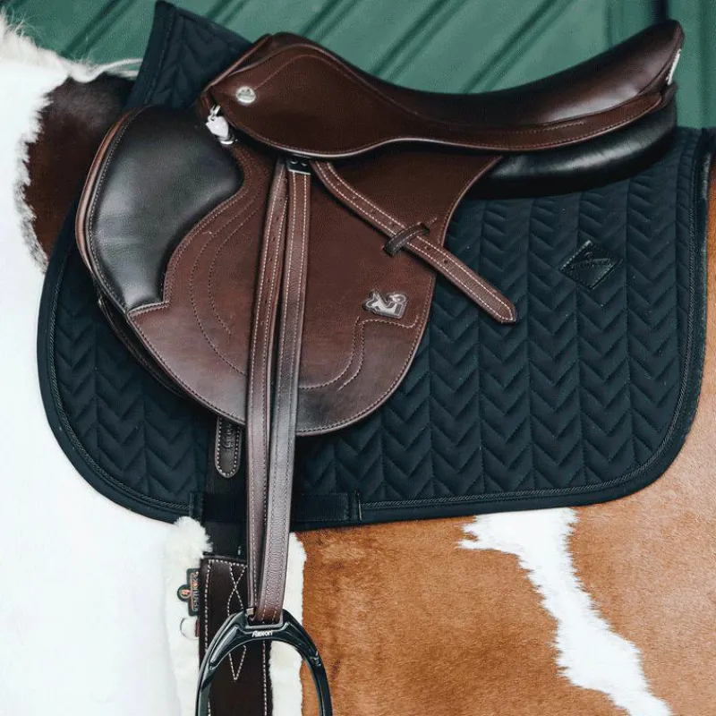 Tapis Cso/ Mixtes|Tapis De Selle*Kentucky Horsewear - Tapis de selle Fishbone Noir