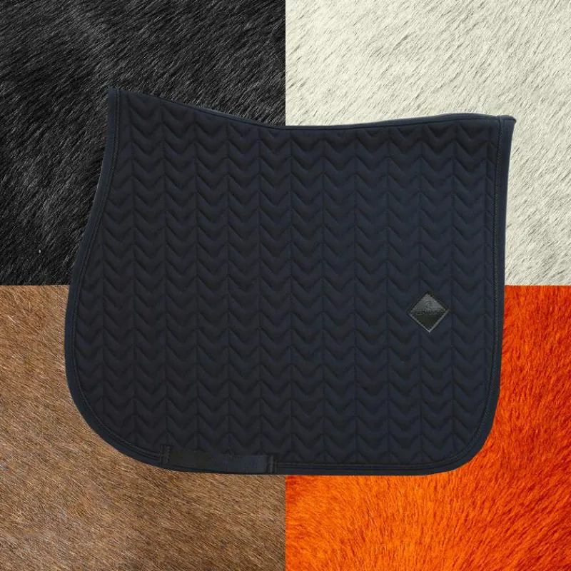 Tapis Cso/ Mixtes|Tapis De Selle*Kentucky Horsewear - Tapis de selle Fishbone Noir