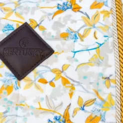 Clearance - Tapis de selle Velvet Printing spring leaves whispers marron/ blanc Collection 