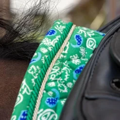 Outlet - Tapis de dressage Velvet Printing paisley garden / marine Dressage|Collection 