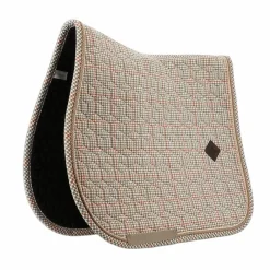Tapis Cso/ Mixtes|Tapis De Selle*Kentucky Horsewear - Tapis de selle Pied de Poule Beige