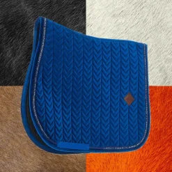Tapis Cso/ Mixtes|Tapis De Selle*Kentucky Horsewear - Tapis de selle Velvet Pearls jumping Marine