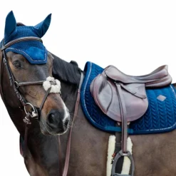 Tapis Cso/ Mixtes|Tapis De Selle*Kentucky Horsewear - Tapis de selle Velvet Pearls jumping Marine