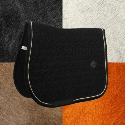 Tapis De Selle|Tapis Cso/ Mixtes*Kentucky Horsewear - Tapis de selle Basic Velvet jumping Noir