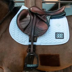 Tapis De Selle|Tapis Cso/ Mixtes*Kentucky Horsewear - Tapis de selle Fishbone Competition Blanc