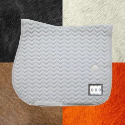 Tapis De Selle|Tapis Cso/ Mixtes*Kentucky Horsewear - Tapis de selle Fishbone Competition Blanc