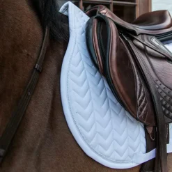 Tapis De Selle|Tapis Cso/ Mixtes*Kentucky Horsewear - Tapis de selle Fishbone Competition Blanc