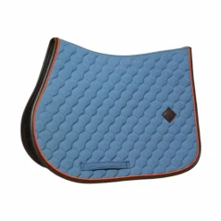 Tapis Cso/ Mixtes|Tapis De Selle*Kentucky Horsewear - Tapis de selle Onion Quilt Leather Neon Bleu