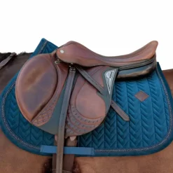 Tapis De Selle|Tapis Cso/ Mixtes*Kentucky Horsewear - Tapis de selle Velvet Mini Pearls Marine