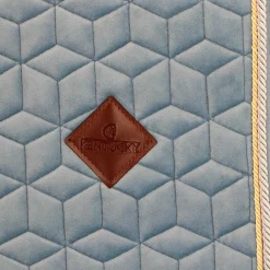 Tapis De Selle|Tapis Cso/ Mixtes*Kentucky Horsewear - Tapis de selle Velvet Jumping Ciel Bleu
