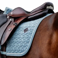 Tapis De Selle|Tapis Cso/ Mixtes*Kentucky Horsewear - Tapis de selle Velvet Jumping Ciel Bleu