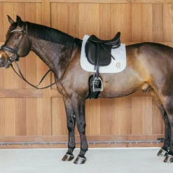 Tapis De Dressage|Tapis De Selle*Kentucky Horsewear - Tapis de dressage Wave 3D logo Blanc