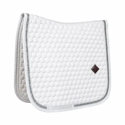 Dressage|Tapis De Dressage*Kentucky Horsewear - Tapis de dressage Glitter Band / argent Blanc