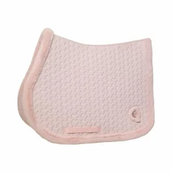 Tapis Cso/ Mixtes|Tapis De Selle*Kentucky Horsewear - Tapis de selle fausse fourrrure tressée vieux Rose