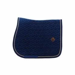 Tapis De Selle|Tapis Cso/ Mixtes*Kentucky Horsewear - Tapis de selle Basic Velvet jumping Marine